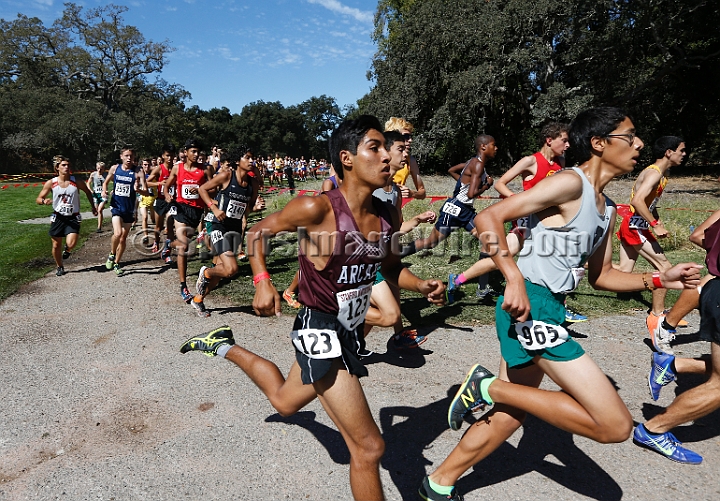 2015SIxcHSSeeded-029.JPG - 2015 Stanford Cross Country Invitational, September 26, Stanford Golf Course, Stanford, California.